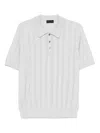 Roberto Collina Openwork Knit Polo Shirt