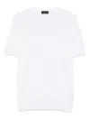 Roberto Collina Openwork-knit T-shirt In White