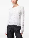 Roberto Collina Openwork Sweater In White
