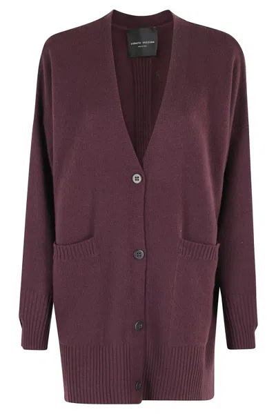 Roberto Collina Oversized Burgundy Wool In Brown