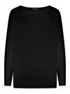 Roberto Collina Oversized Sweater In Black