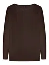 Roberto Collina Long Sleeve Sweatshirt In Brown