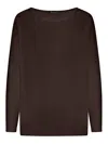 Roberto Collina Long Sleeve Sweatshirt In Marrón