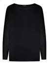 Roberto Collina Oversized Sweater In Negro