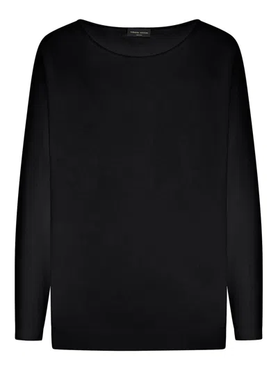 Roberto Collina Oversized Sweater In Black