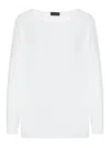 Roberto Collina Long Sleeve Sweatshirt In White