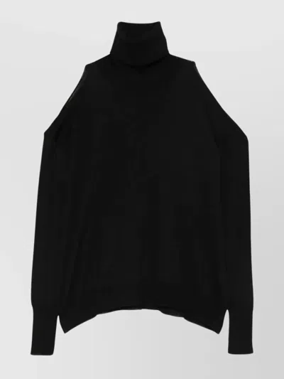 ROBERTO COLLINA OVERSIZED TURTLENECK SWEATER CUT-OUTS