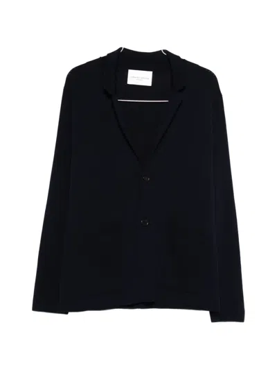 Roberto Collina Patch-pockets Cardigan In Blue