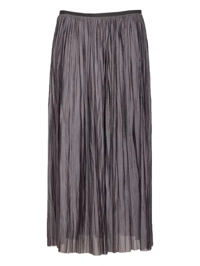 ROBERTO COLLINA PLEATED ELASTICATED-WAIST MIDI SKIRT