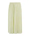 Roberto Collina Pleated Midi Skirt In Neutral