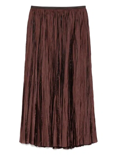 ROBERTO COLLINA PLEATED MIDI SKIRT