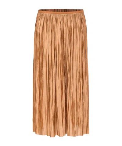 ROBERTO COLLINA PLEATED MIDI SKIRT