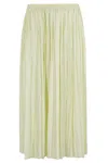 Roberto Collina Pleated Midi Skirt In Neutral
