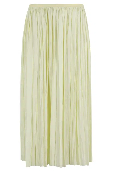 Roberto Collina Plissé Midi Skirt