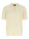 Roberto Collina Ribbed Collar Cotton Polo Shirt