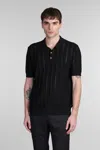 Roberto Collina Polo Shirt  Men Color Black In Black