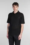 Roberto Collina Basic Polo T-shirt In Black