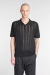 Roberto Collina Polo Shirt  Men Color Black In Black