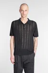 Roberto Collina Polo Shirt  Men Color Black In Black