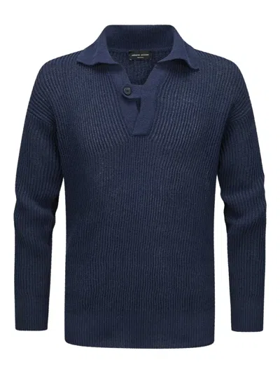 Roberto Collina Polo-collar Sweater In Brown