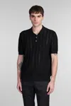 Roberto Collina Polo Shirt  Men Color Black In Black