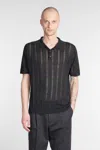 Roberto Collina Polo Shirt  Men Color Black In Black