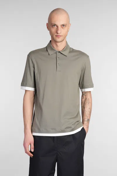 Roberto Collina Polo In Green Cotton