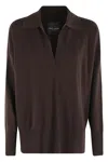 Roberto Collina Polo ml In Brown