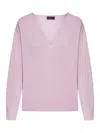 Roberto Collina Long-sleeved Sweater In Multicolor