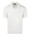 Roberto Collina Short Sleeve Polo Sweater In White