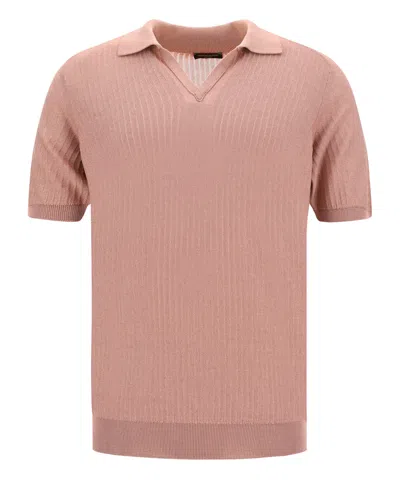 Roberto Collina Polo Shirt In Pink
