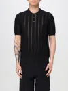 Roberto Collina Polo Shirt  Men Color Black In Black