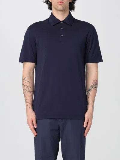 Roberto Collina Polo Shirt  Men Color Blue