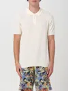 Roberto Collina White Polo In Cotton In Ecru