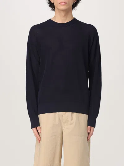 Roberto Collina Polo Shirt  Men Color Navy In Navy