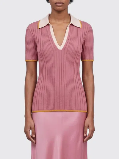 Roberto Collina Polo Shirt Woman  In Pink