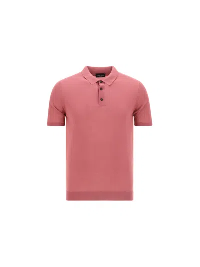 Roberto Collina Polo Shirt In Strawberry