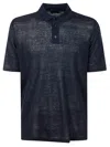 Roberto Collina Polo Ss In Blue