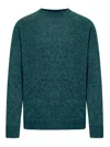 Roberto Collina Girocollo ml Lana Baby Camel In Green