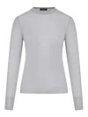 Roberto Collina Crewneck Sweater In Wool In Grey