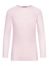 Roberto Collina Crewneck Knit Sweater In Nude & Neutrals