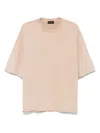 Roberto Collina Raw-cut-edge T-shirt In Neutrals