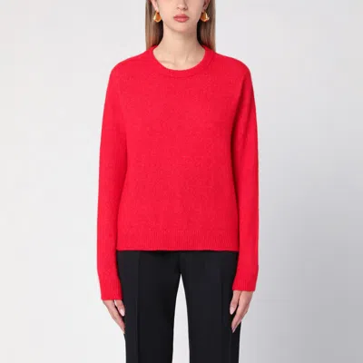 Roberto Collina Red Sweater In Cashmere And Silk Blend