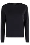 Roberto Collina Relaxed Fit Long-sleeved Sweater In Blue
