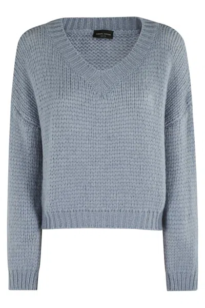 ROBERTO COLLINA ROBERTO COLLINA RELAXED FIT LONG-SLEEVED V-NECK SWEATER