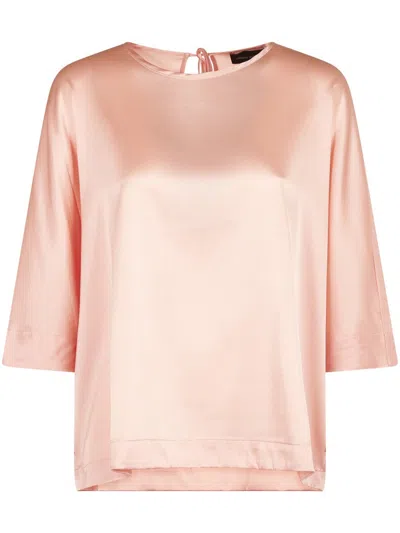 ROBERTO COLLINA RELAXED-FIT TOP WITH 3/4 SLEEVES