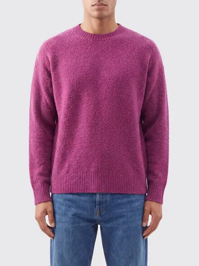 Roberto Collina Relaxed Fit Wool Crewneck Jumper In Pink