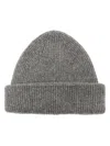 Roberto Collina Ribbed Beanie In Grey
