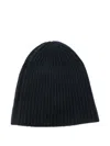 Roberto Collina Gerippte Beanie In Black