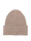 Roberto Collina Ribbed Beanie In Pink